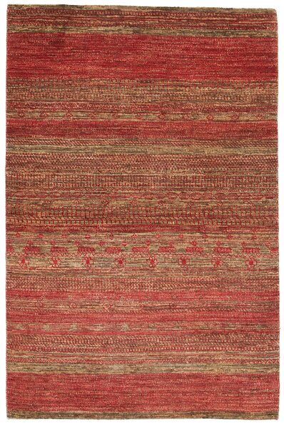 Tappeto Royal Gabbeh Pakistan Geometrico Rosso Beige 123x187 Cm