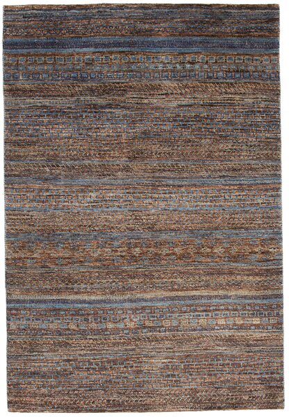 Tappeto Royal Gabbeh Pakistan Geometrico Marrone Blu 122x181 Cm