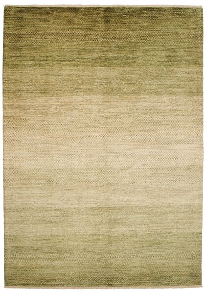 Tappeto Shayan Pakistan Astratto Verde Beige Abrash 172x241 Cm