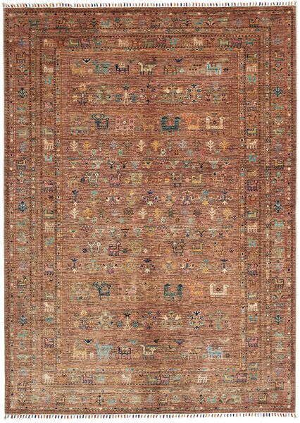 Tappeto Rubin Pakistan Geometrico Marrone Multicolore 170x240 Cm