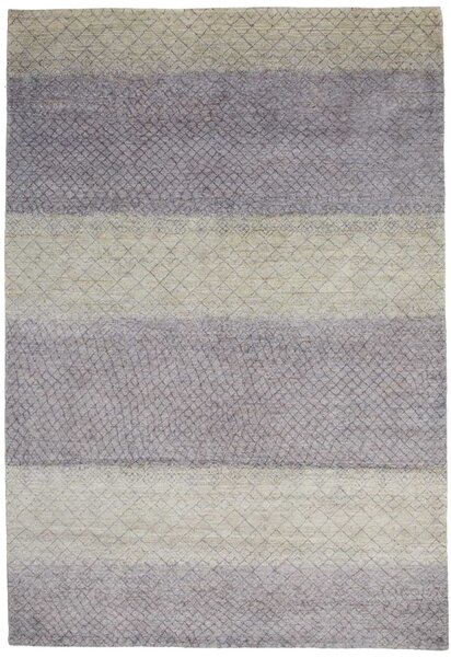 Tappeto Royal Gabbeh Pakistan Astratto Beige Lavanda 165x240 Cm