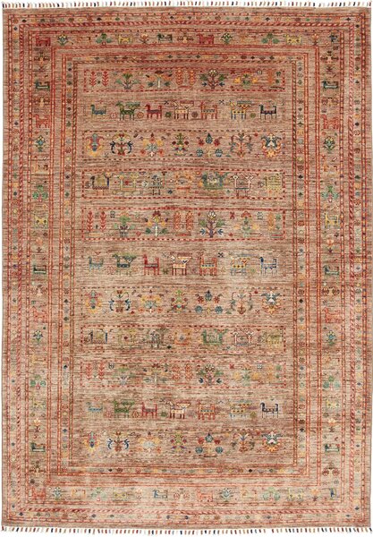 Tappeto Rubin Pakistan Astratto Terra Multicolore 167x240 Cm