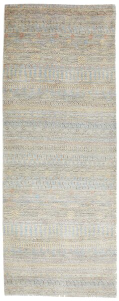 Tappeto Royal Gabbeh Pakistan Geometrico Grigio Azzurro 77x212 Cm