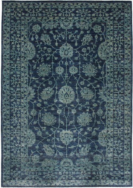 Tappeto Zigler Fine Pakistan Floreale Blu Verde Acqua 203x295 Cm