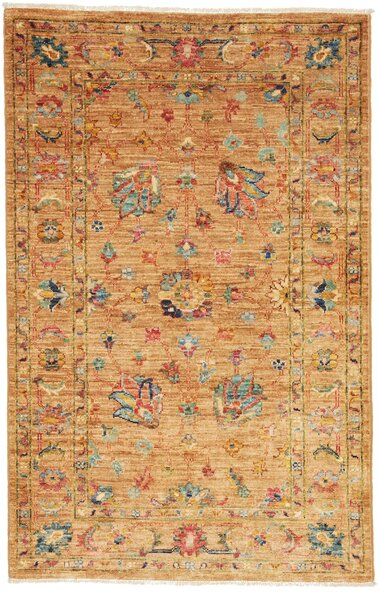 Tappeto Zigler Fine Pakistan Floreale Terra Blu 78x123 Cm
