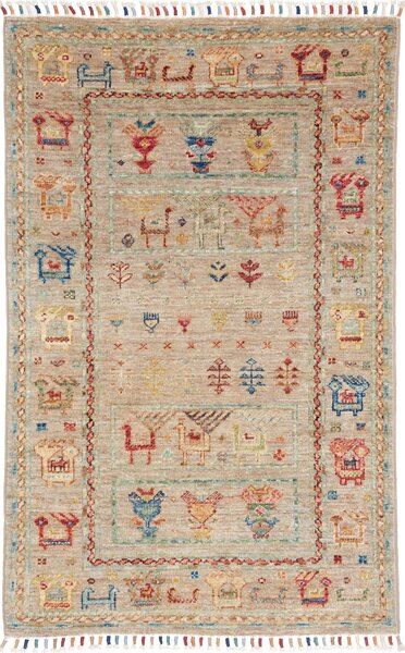 Tappeto Rubin Pakistan Astratto Sabbia Multicolore 79x124 Cm