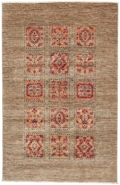 Tappeto Bakhtiyar Pakistan Geometrico Terra Rosso 98x153 Cm