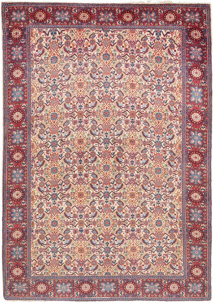 Tappeto Sarough Persia Floreale Beige Rosso 102x150 Cm
