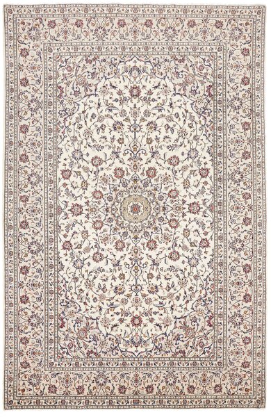Tappeto Kashan Persia Medaglione Crema Blu 195x300 Cm