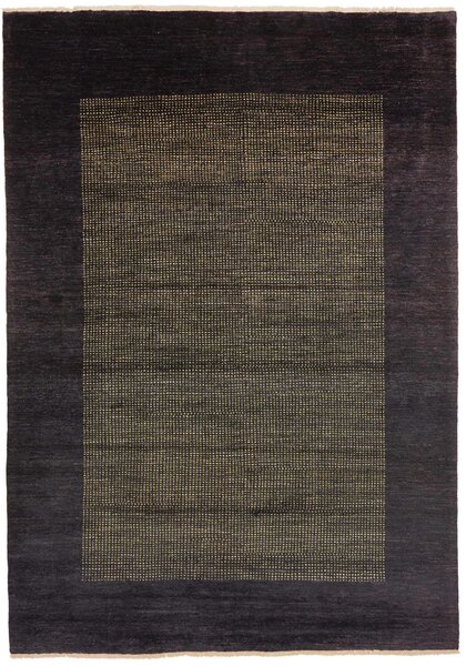 Tappeto Shayan Pakistan Geometrico Antracite Oro 207x292 Cm