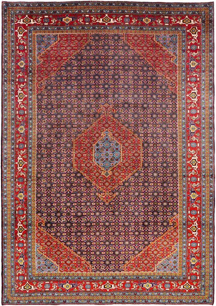 Tappeto Ardabil Persia Medaglione Blu Rosso 200x288 Cm