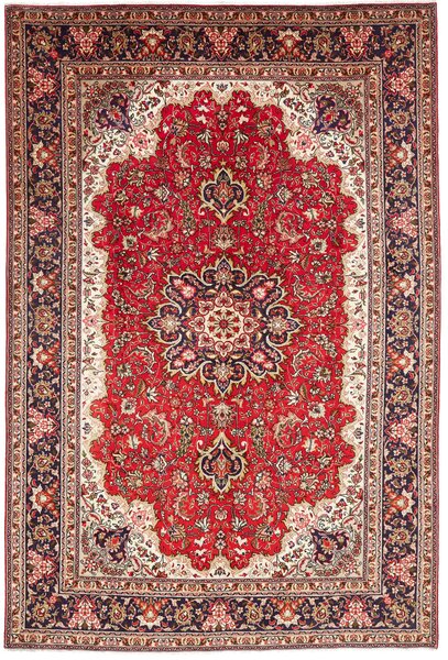 Tappeto Tabriz Persia Medaglione Rosso Crema 200x300 Cm
