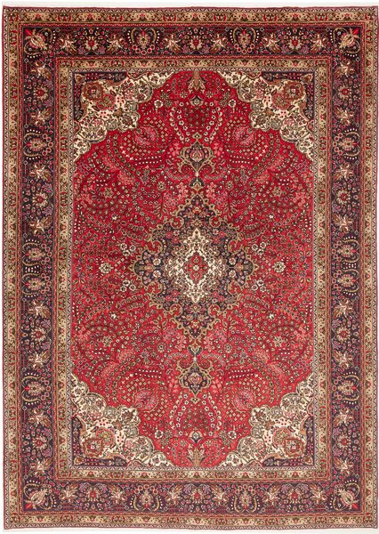 Tappeto Tabriz Persia Medaglione Rosso Blu 245x344 Cm