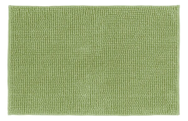 Tappeto antiscivolo rettangolare Fluffy in poliestere verde 80 x 50 cm