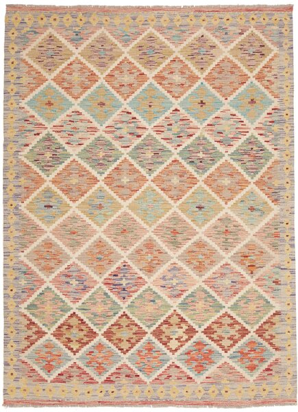 Tappeto Kilim Afghanistan Astratto Multicolore Pastello 148x202 Cm