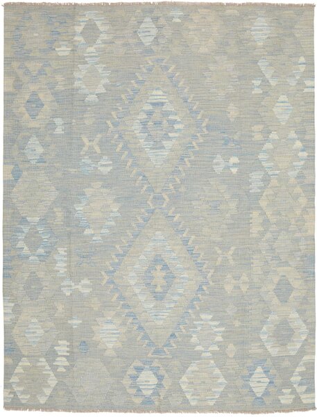 Tappeto Kilim Afghanistan Geometrico Azzurro Beige 150x200 Cm