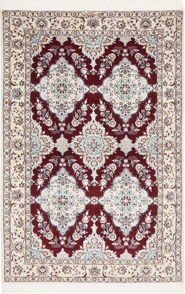 Tappeto Nain 6la Persia Floreale Rosso Crema 108x165 Cm