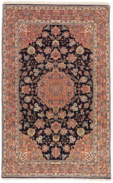 Tappeto Ilaam Persia Medaglione Blu Notte Rosa 138x228 Cm