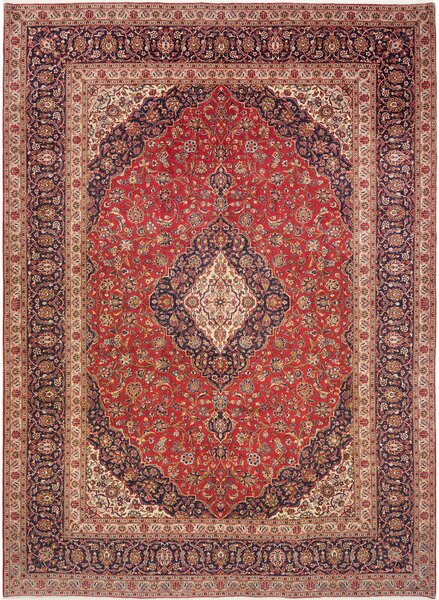 Tappeto Ardakan Persia Medaglione Rosso Blu 300x410 Cm