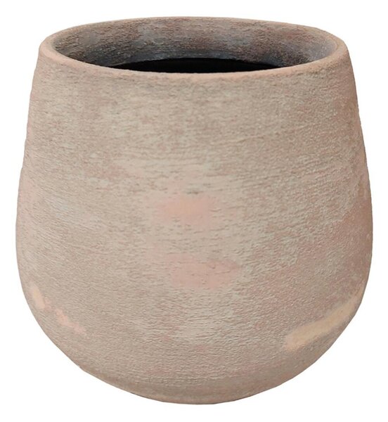 Coprivaso per piante e fiori Erika in ceramica colore rosa antico H 14 cm, Ø 16 cm