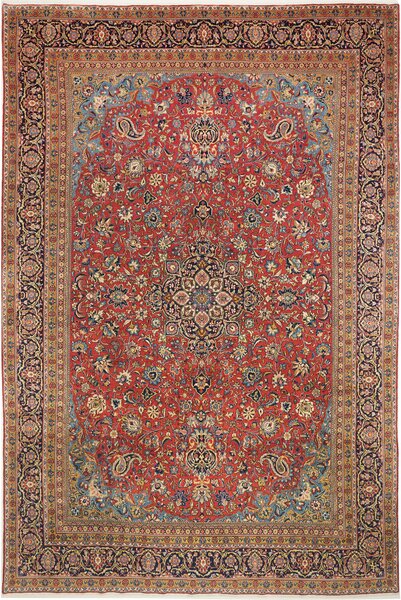 Tappeto Shahreza Persia Medaglione Rosso Blu 287x430 Cm
