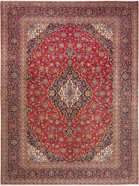 Tappeto Ardakan Persia Medaglione Rosso Blu 293x400 Cm