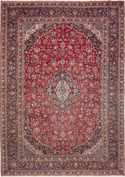 Tappeto Ardakan Persia Medaglione Rosso Blu 300x422 Cm