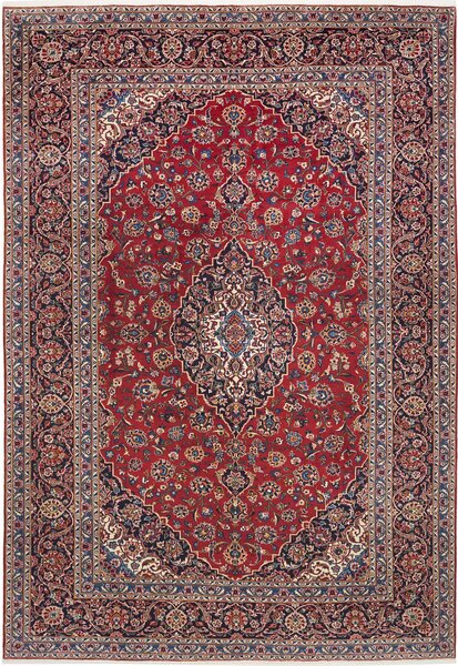 Tappeto Ardakan Persia Medaglione Rosso Blu 260x378 Cm