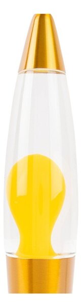 Lava lamp gialla in vetro (altezza totale 35,5 cm) Funky Rocket Lava – Leitmotiv