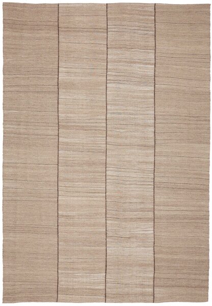 Tappeto Kilim Persia Astratto Beige Naturale Marrone 198x290 Cm