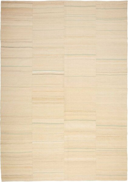Tappeto Kilim Persia Astratto Beige Avorio 217x312 Cm