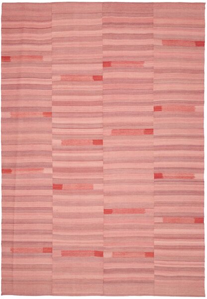Tappeto Kilim Persia Astratto Rosa Terracotta 223x323 Cm
