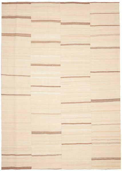 Tappeto Kilim Persia Astratto Beige Marrone Chiaro 226x318 Cm