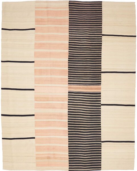 Tappeto Kilim Persia Astratto Crema Salmone 211x267 Cm