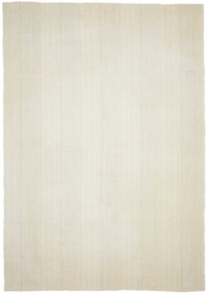 Tappeto Kilim Persia Tinta Unita Crema Chiaro 249x357 Cm