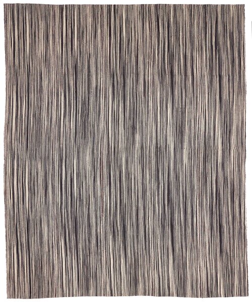 Tappeto Kilim Persia Astratto Marrone Crema 251x306 Cm