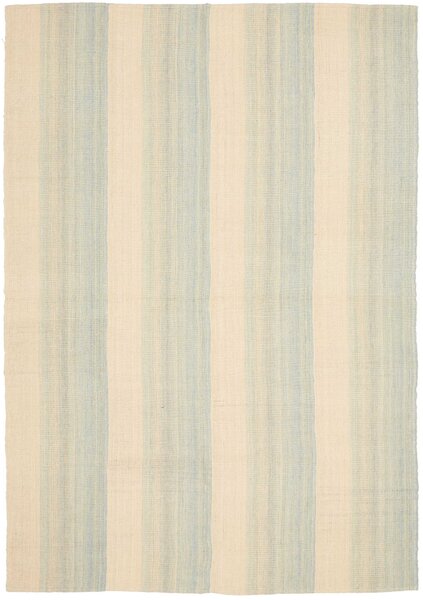Tappeto Kilim Persia Astratto Celeste Crema 169x239 Cm