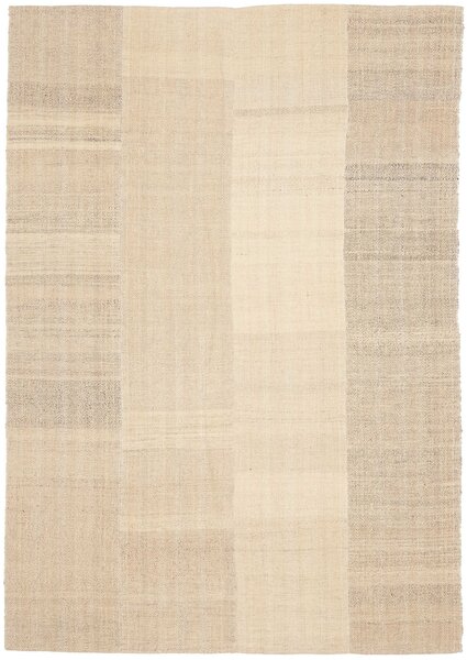 Tappeto Kilim Persia Geometrico Crema Beige 167x238 Cm