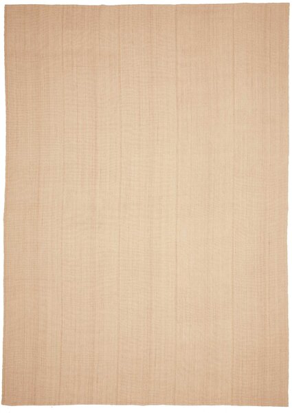 Tappeto Kilim Persia Tinta Unita Beige Naturale Chiaro 253x355 Cm