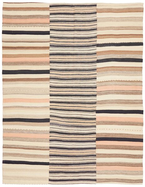Tappeto Kilim Persia Astratto Beige Marrone 166x217 Cm