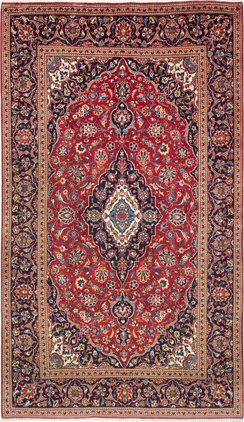 Tappeto Ardakan Persia Medaglione Rosso Blu 195x335 Cm