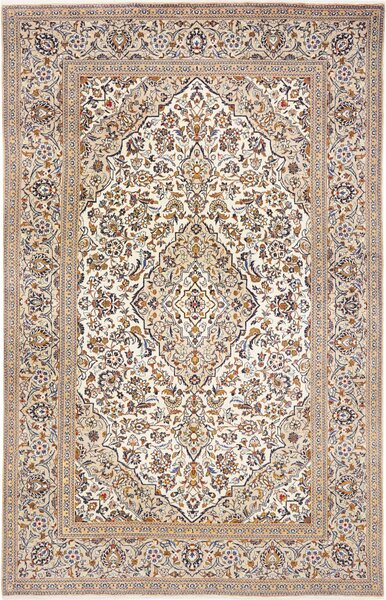 Tappeto Kashan Persia Medaglione Crema Blu 192x305 Cm