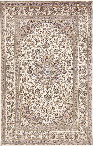 Tappeto Kashan Persia Medaglione Crema Beige 197x315 Cm