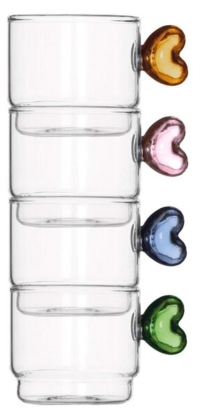 Tazze in set in vetro 4 pz 90 ml – Brandani