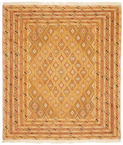 Tappeto Nakhunak Pakistan Astratto Sabbia Ocra 185x213 Cm