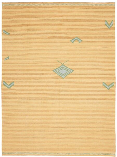 Tappeto Kilim Persia Geometrico Giallo Beige 177x239 Cm