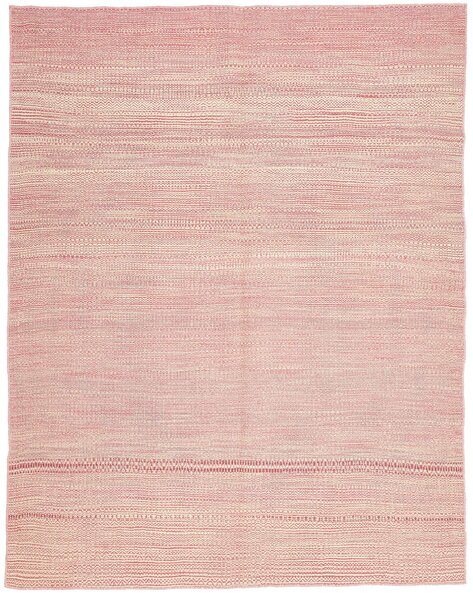 Tappeto Kilim Plain Persia Geometrico Rosa Antico 201x255 Cm