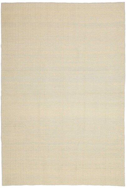 Tappeto Kilim Plain Persia Astratto Crema Naturale 196x301 Cm