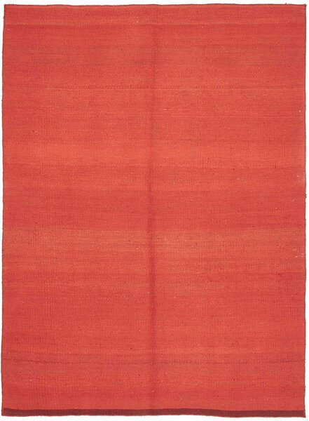 Tappeto Kilim Plain Persia Tinta Unita Rosso Mattone 151x205 Cm
