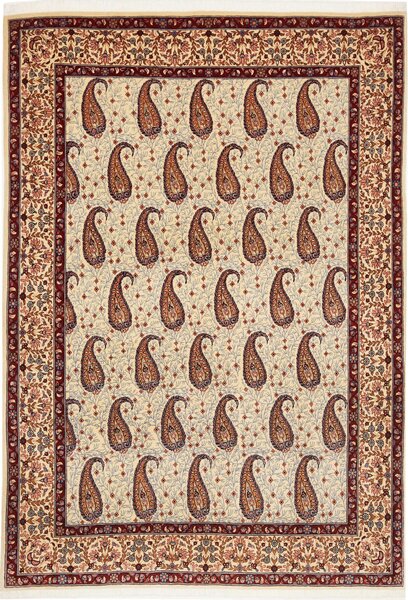 Tappeto Ilaam Persia Floreale Crema Rosso 141x203 Cm